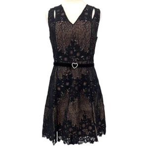 Foxiedox Asha Embroidered Lace A-Line Dress NWT Sz L